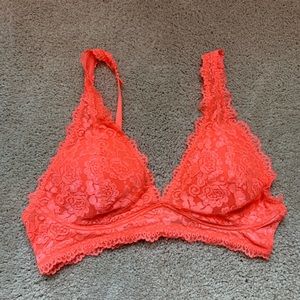 Orange lace Bralette Medium